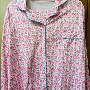 Pink Monkey Pajama Set